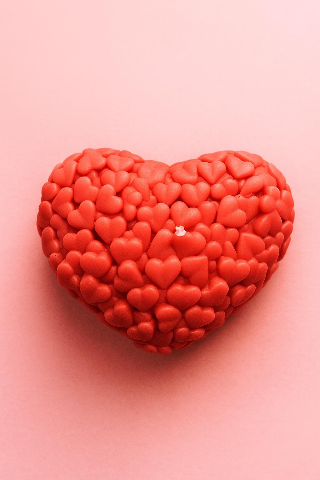 Scented heart-shaped soy candle, love, gift, 100% Eco Soy Wax - 2,2 oz (85g)