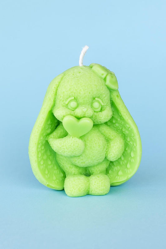 Bunny Love - Soy Wax Handmade Candle | Decorative Rabbit Candle for Joy & Sweet Moments (2,2 oz)