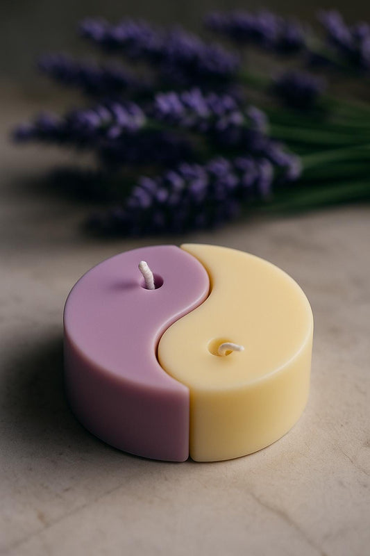 Yin Yang Candle Set • Aesthetic Sculptural Candle • Meditation & Zen Decor • Minimalist Home Accent • 2-piece Candle Set
