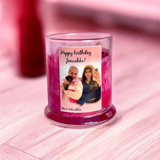 Custom Photo Candle Gift • Personalized Memory Candle • Wedding / Anniversary Keepsake • Custom Picture Candle Decor