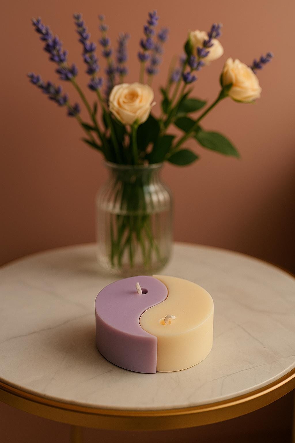 Yin Yang Candle Set • Aesthetic Sculptural Candle • Meditation & Zen Decor • Minimalist Home Accent • 2-piece Candle Set