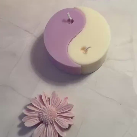 Yin Yang Candle Set • Aesthetic Sculptural Candle • Meditation & Zen Decor • Minimalist Home Accent • 2-piece Candle Set